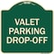 Signmission Valet Parking Drop-Off Heavy-Gauge Aluminum Architectural Sign, 18" x 18", G-1818-22765 A-DES-G-1818-22765 - alternate 1